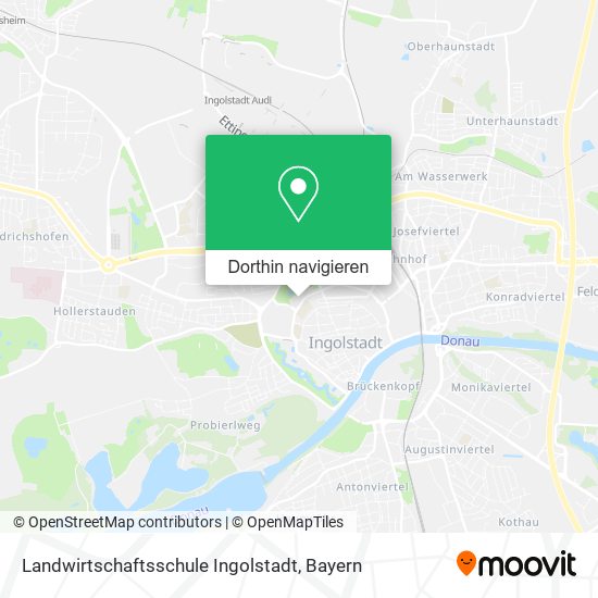 Landwirtschaftsschule Ingolstadt Karte