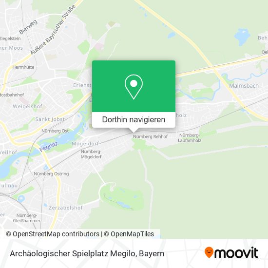 Archäologischer Spielplatz Megilo Karte