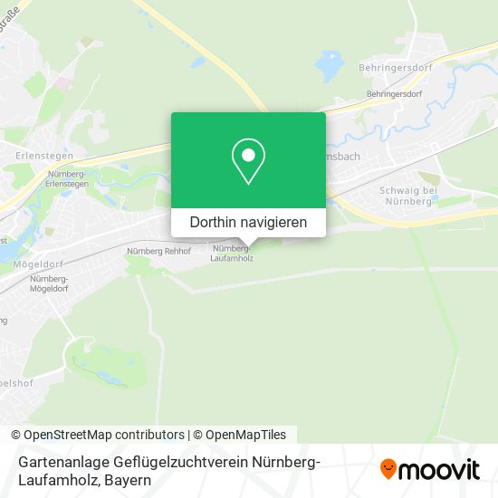 Gartenanlage Geflügelzuchtverein Nürnberg-Laufamholz Karte