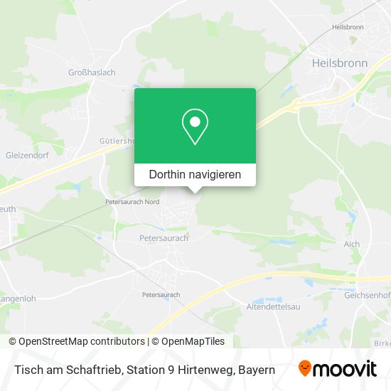 Tisch am Schaftrieb, Station 9 Hirtenweg Karte
