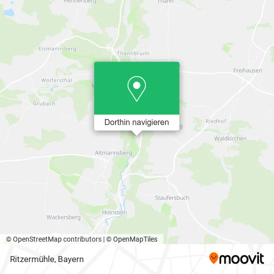 Ritzermühle Karte