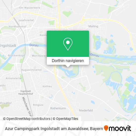 Azur Campingpark Ingolstadt am Auwaldsee Karte