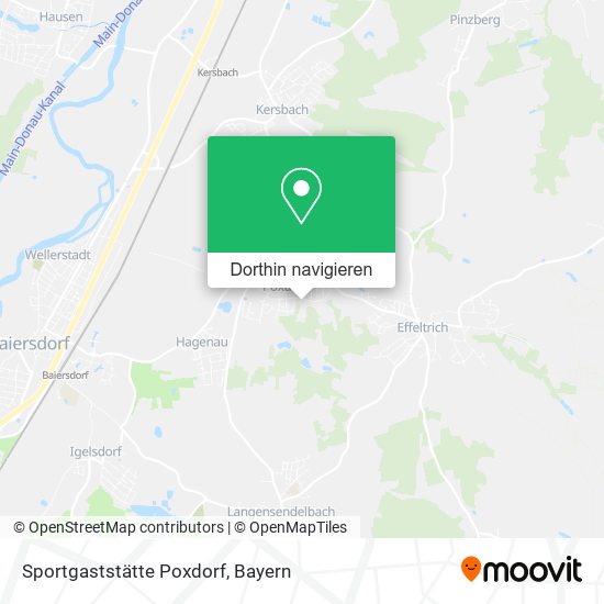 Sportgaststätte Poxdorf Karte