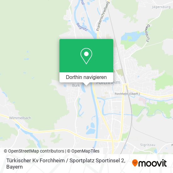 Türkischer Kv Forchheim / Sportplatz Sportinsel 2 Karte