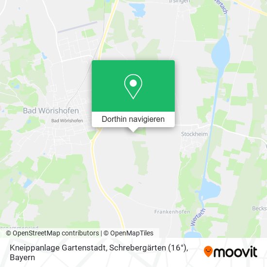 Kneippanlage Gartenstadt, Schrebergärten (16°) Karte
