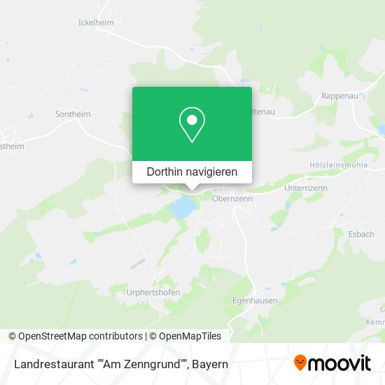 Landrestaurant ""Am Zenngrund"" Karte