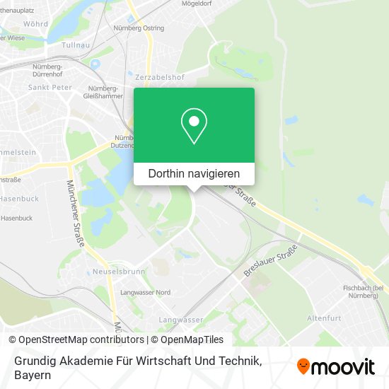 Grundig Akademie Für Wirtschaft Und Technik Karte