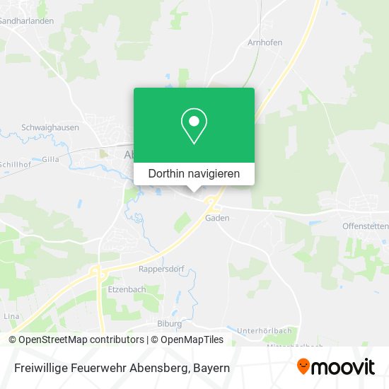 Freiwillige Feuerwehr Abensberg Karte