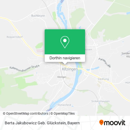 Berta Jakubowicz Geb. Glückstein Karte