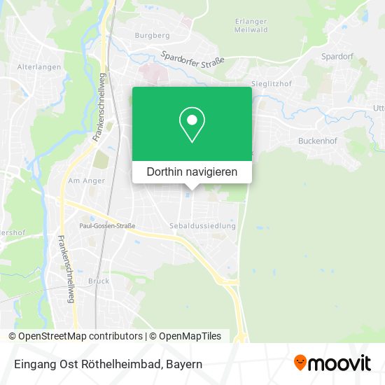 Eingang Ost Röthelheimbad Karte