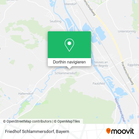 Friedhof Schlammersdorf Karte