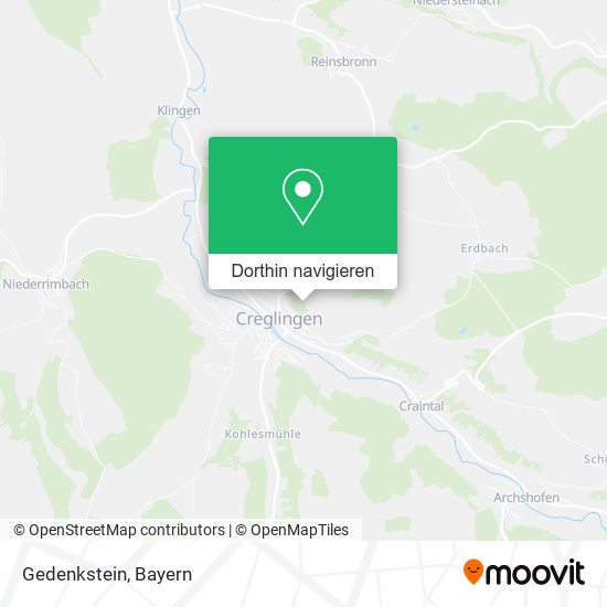 Gedenkstein Karte