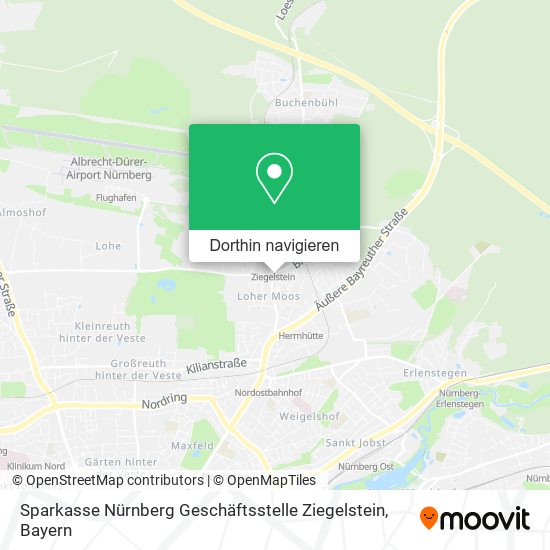 Sparkasse Nürnberg Geschäftsstelle Ziegelstein Karte