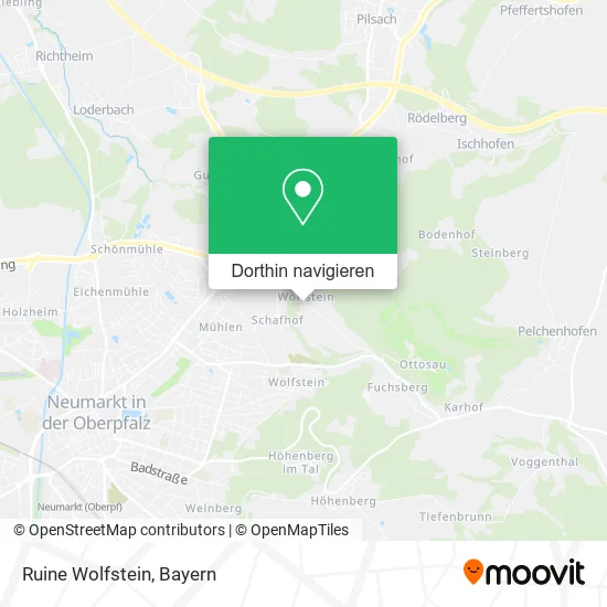 Ruine Wolfstein Karte