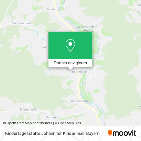 Kindertagesstätte Johanniter Kinderinsel Karte