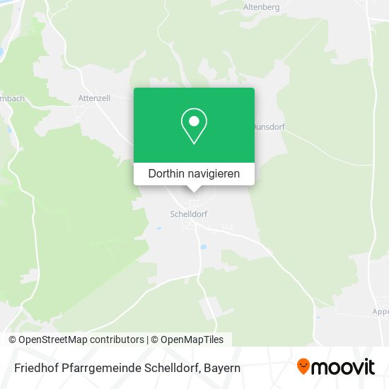 Friedhof Pfarrgemeinde Schelldorf Karte
