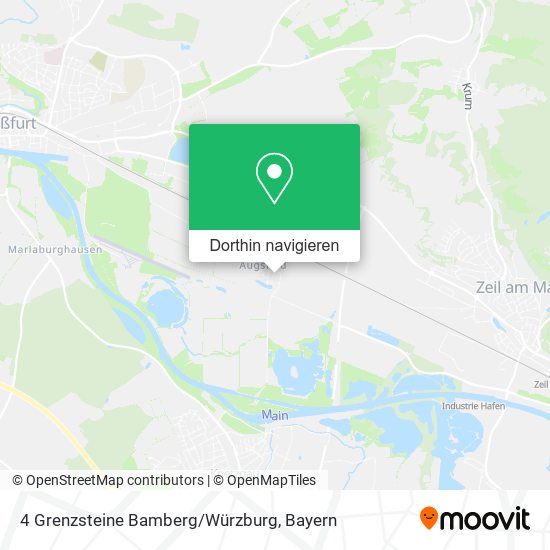 4 Grenzsteine Bamberg/Würzburg Karte