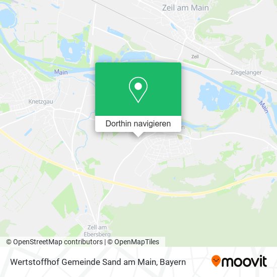 Wertstoffhof Gemeinde Sand am Main Karte