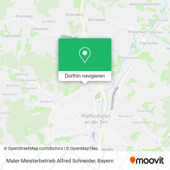 Maler-Meisterbetrieb Alfred Schneider Karte