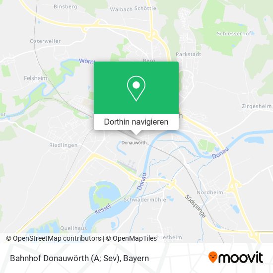 Bahnhof Donauwörth (A; Sev) Karte