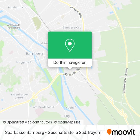 Sparkasse Bamberg - Geschäftsstelle Süd Karte