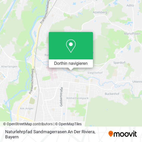 Naturlehrpfad Sandmagerrasen An Der Riviera Karte