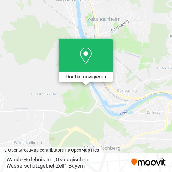 Wander-Erlebnis Im „Ökologischen Wasserschutzgebiet Zell“ Karte