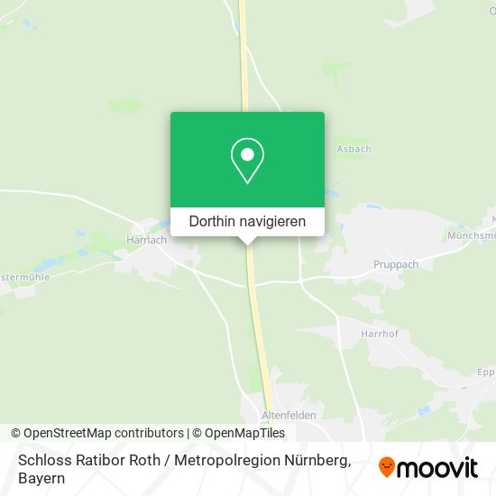 Schloss Ratibor Roth / Metropolregion Nürnberg Karte