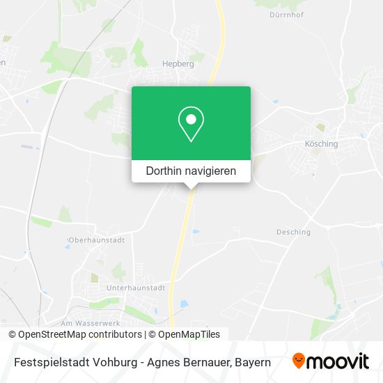 Festspielstadt Vohburg - Agnes Bernauer Karte
