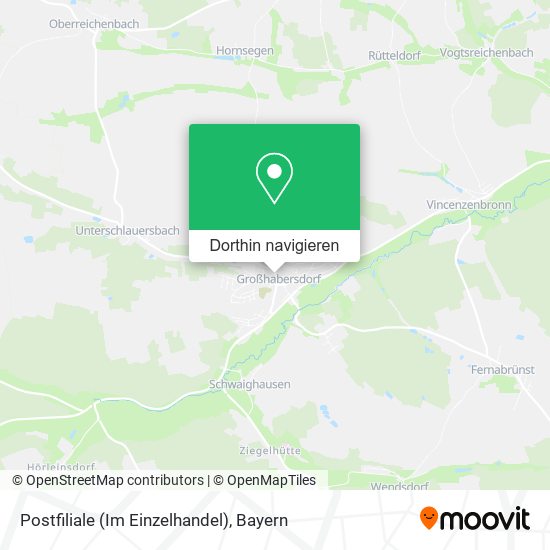 Postfiliale (Im Einzelhandel) Karte