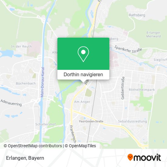 Erlangen Karte