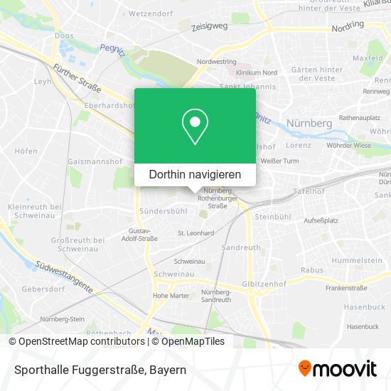 Sporthalle Fuggerstraße Karte