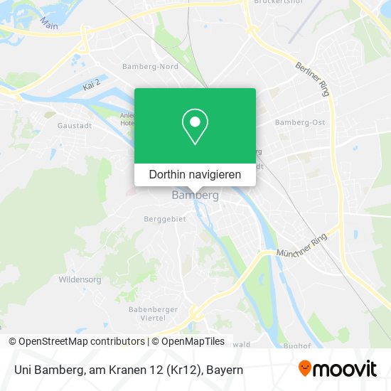 Uni Bamberg, am Kranen 12 (Kr12) Karte