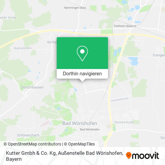 Kutter Gmbh & Co. Kg, Außenstelle Bad Wörishofen Karte
