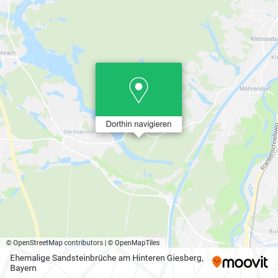 Ehemalige Sandsteinbrüche am Hinteren Giesberg Karte