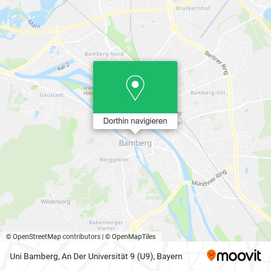 Uni Bamberg, An Der Universität 9 (U9) Karte