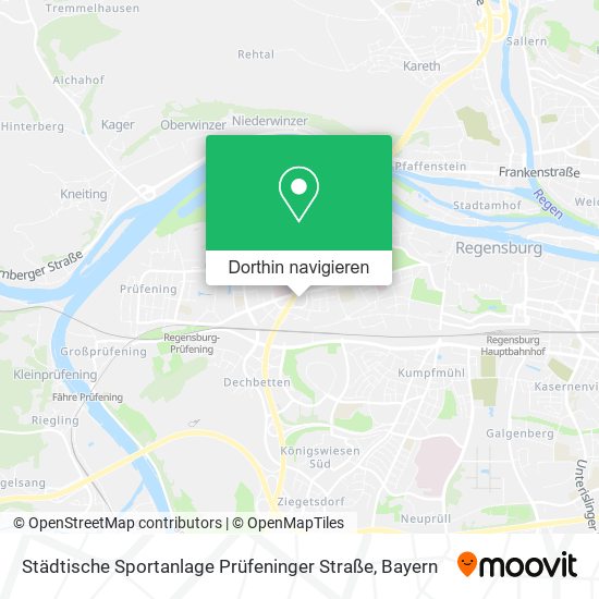 Städtische Sportanlage Prüfeninger Straße Karte