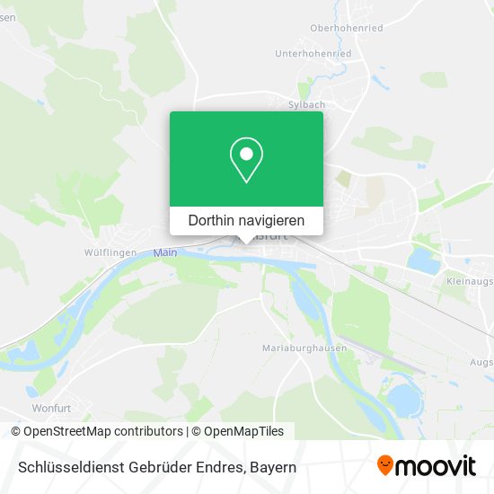 Schlüsseldienst Gebrüder Endres Karte