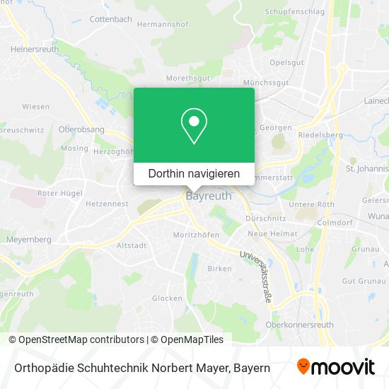 Orthopädie Schuhtechnik Norbert Mayer Karte