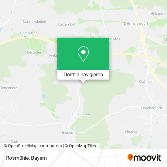 Rösmühle Karte
