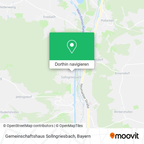 Gemeinschaftshaus Sollngriesbach Karte