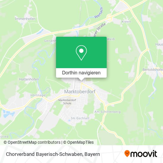 Chorverband Bayerisch-Schwaben Karte