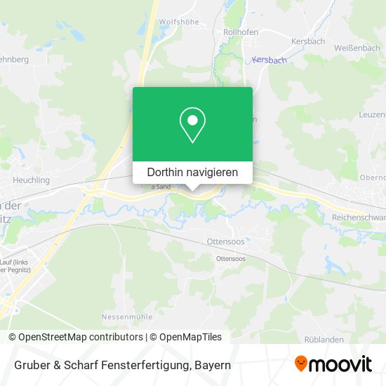 Gruber & Scharf Fensterfertigung Karte