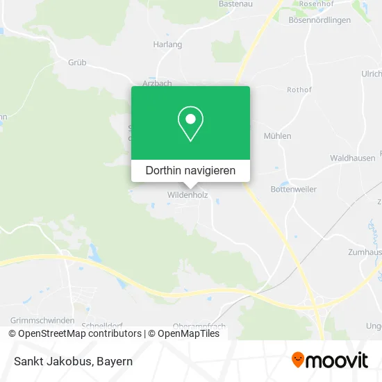Sankt Jakobus Karte