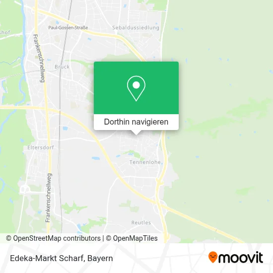 Edeka-Markt Scharf Karte