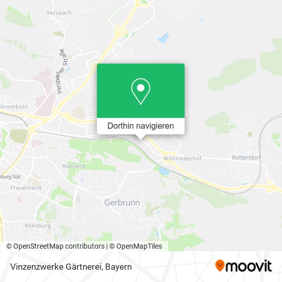 Vinzenzwerke Gärtnerei Karte