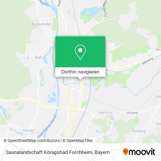 Saunalandschaft Königsbad Forchheim Karte