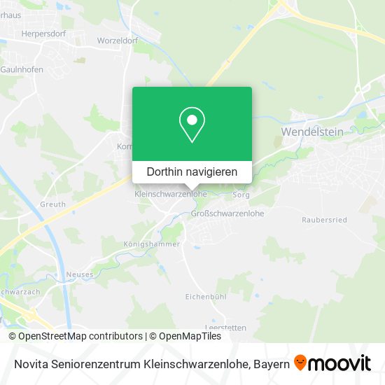 Novita Seniorenzentrum Kleinschwarzenlohe Karte