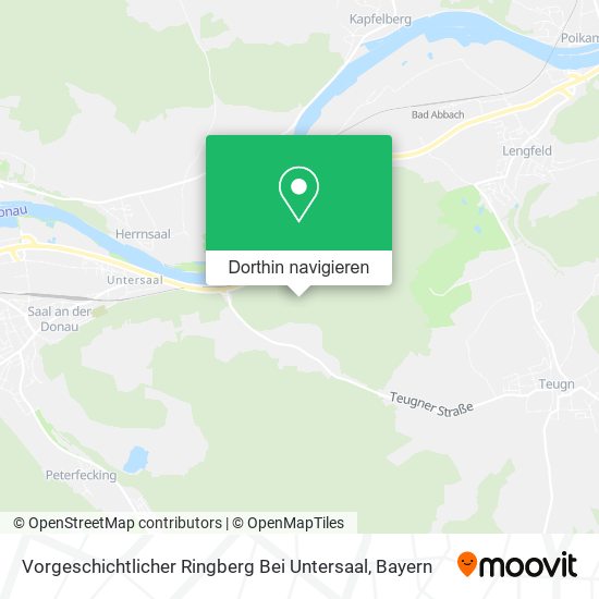 Vorgeschichtlicher Ringberg Bei Untersaal Karte