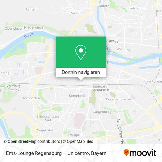 Ems-Lounge Regensburg – Unicentro Karte